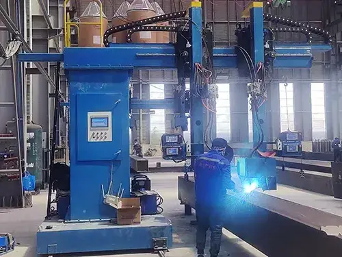 Cantilever Type Structural Steel Beam Welding System